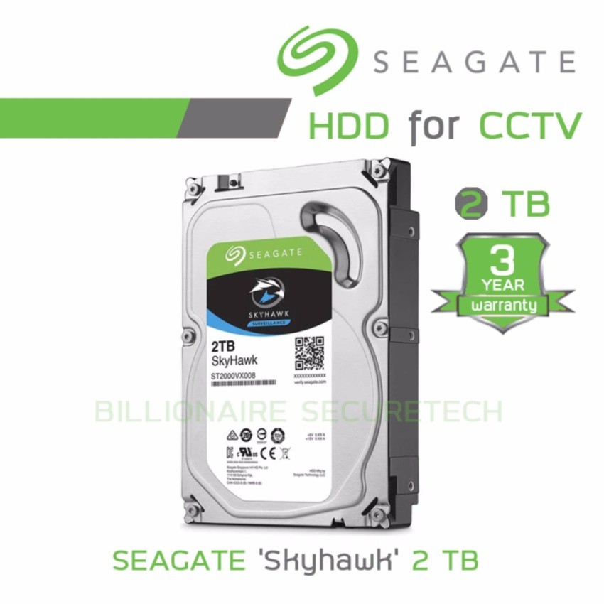 Seagate SkyHawk 2TB Internal HDD 3.5