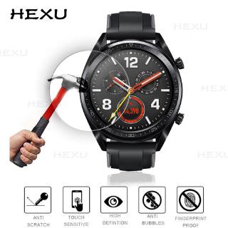 Hexu 2Pcs 2.5D Huawei Watch GT 2 46mm Elegant 42mm 9H Tempered Glass Anti Shatter Screen Protector