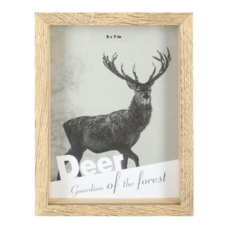 กรอบรูป ของตกแต่งบ้าน เกรดโรงแรม REINDEER 5X7 นิ้ว สีน้ำตาล กรอบรูป