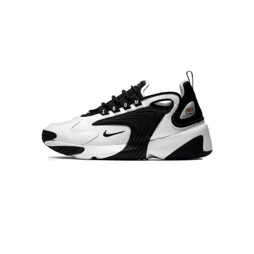 Nike Zoom 2K thick bottom retro Dad shoes casual running shoes men and women the same black and white panda