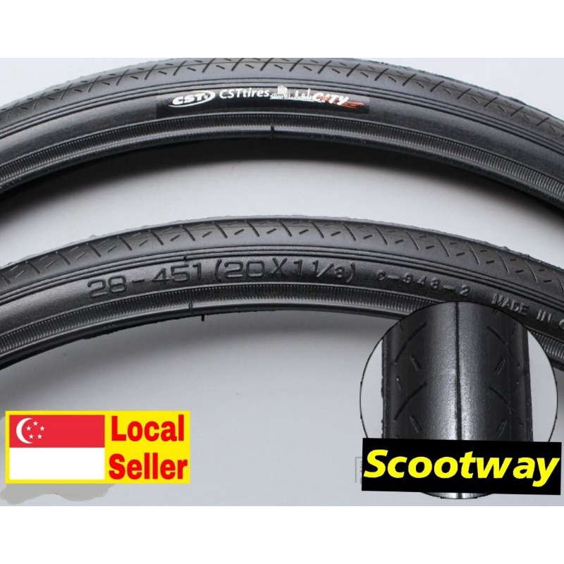 ยาง CST 20/22 นิ้ว (451) ยางจักรยาน Foldie/Mini Velo