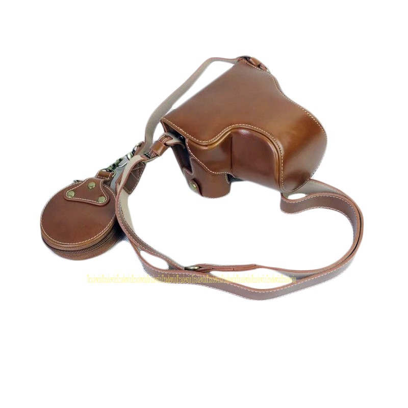 Luxury Leather Camera Case Bag For Canon EOS M200 With 1545mm Lens NiKL ip_1b9_bj6 ThaiPick