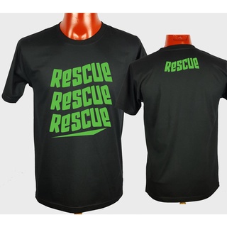 เสื้อยืดพิมพ์ลาย RESCUE Cotton 100% Comb 30 พรีเมียม คุ้มสุดๆ