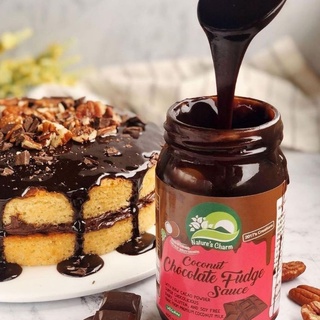 Coconut Chocolate Fudge Sauce 200g Natures Charm (เจ/vegan)