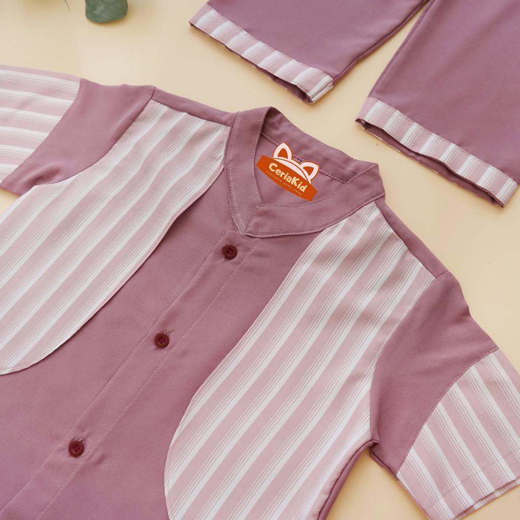 [Ceriakid] Koko Anak One Set เสื้อและกางเกงโบนัส Peci 0 1 2 4 5 6 7 8 9 ปี