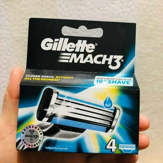 นำเข้าgillette MACH3มีดโกนความเร็ว3ใบมีดหัวโกนGeelyคู่มือสามชั้นมีดโกนหัว4