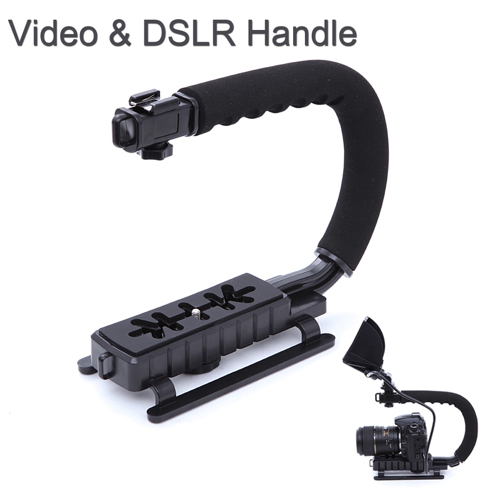 Camera Stabilizer Grip Video Handle C Shape สําหรับ DSLR GoPro Xiaomi Yi