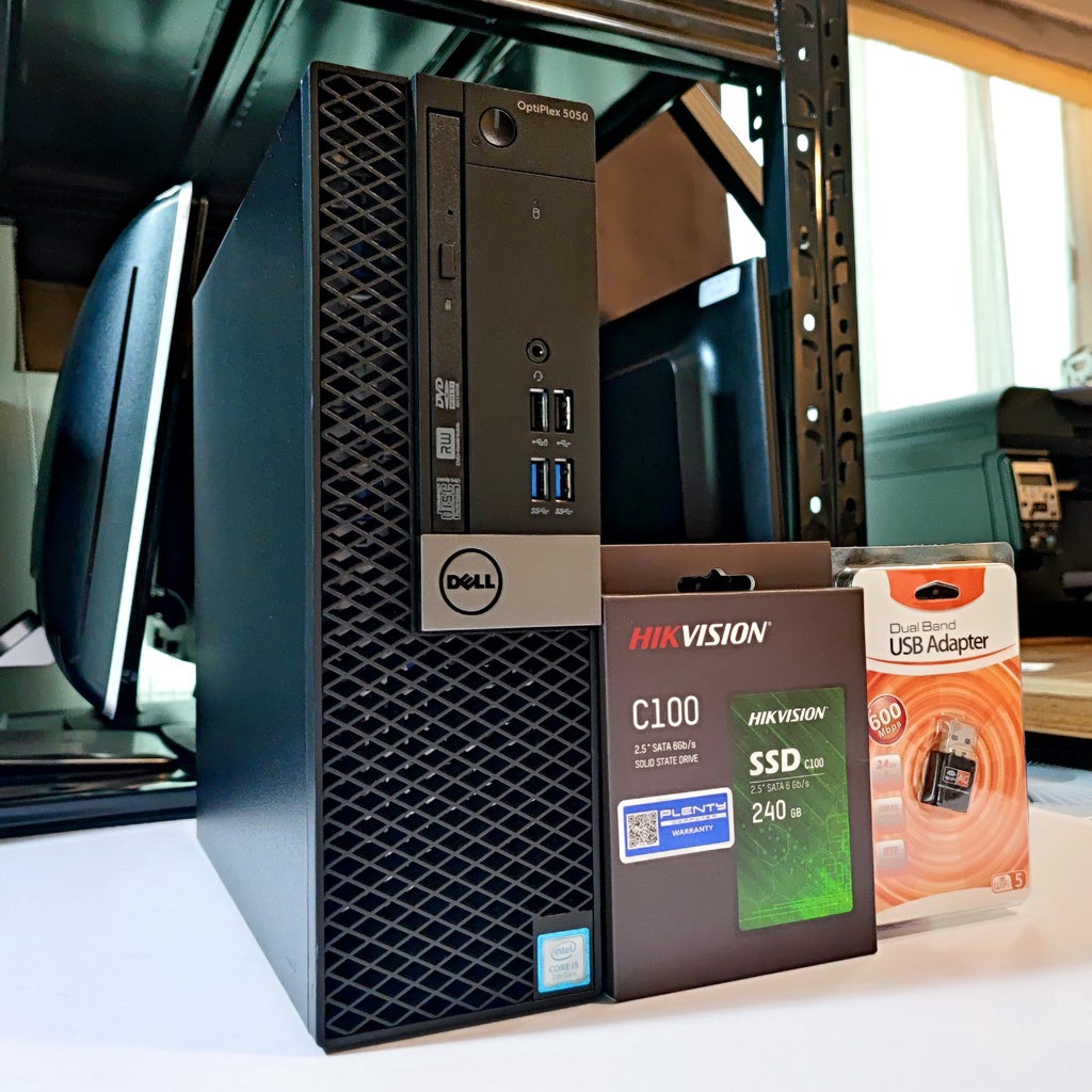 คอมพิวเตอร์มือสอง Dell Optiplex - CPU Core i5-7500@3.40GHz | SSD 128/256/512 GB | พร้อมเชื่อมต่อ WIFI 5 GHz. สภาพสวย A+ #8