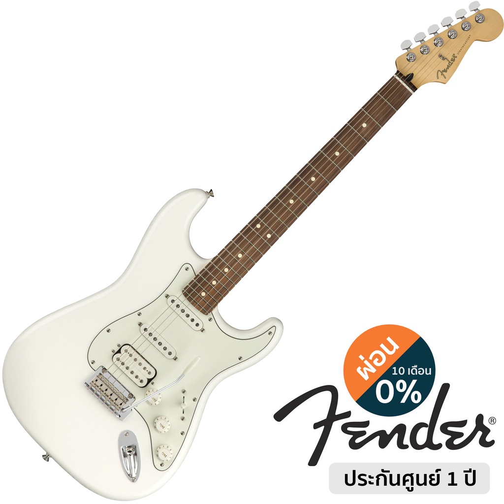 Fender® Player Strat HSS PF กีตาร์ไฟฟ้า 22 เฟร็ต ไม้อัลเดอร์ คอเมเปิ้ล ฟิงเกอร์บอร์ดไม้ปัวเฟอโร ปิ๊ก