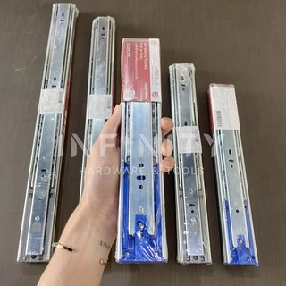 Hafele รางลิ้นชัก 2 ตอน ระบบ เปิดแบบกดกระเด้ง (รับข้าง) ขนาด 10"- 20"