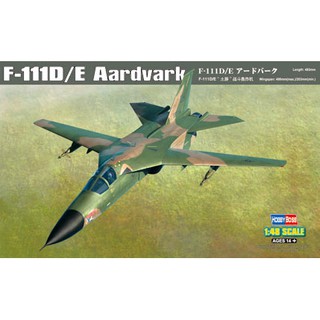 พลาสติก โมเดล ประกอบ HOBBYBOSS สเกล 1/48 F-111D/E Aardvark (80350)