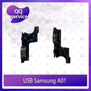 USB Samsung Galaxy A01 อะไหล่สายแพรตูดชาร์จ Charging Connector Port Flex Cable（ได้1ชิ้นค่ะ) QQ service