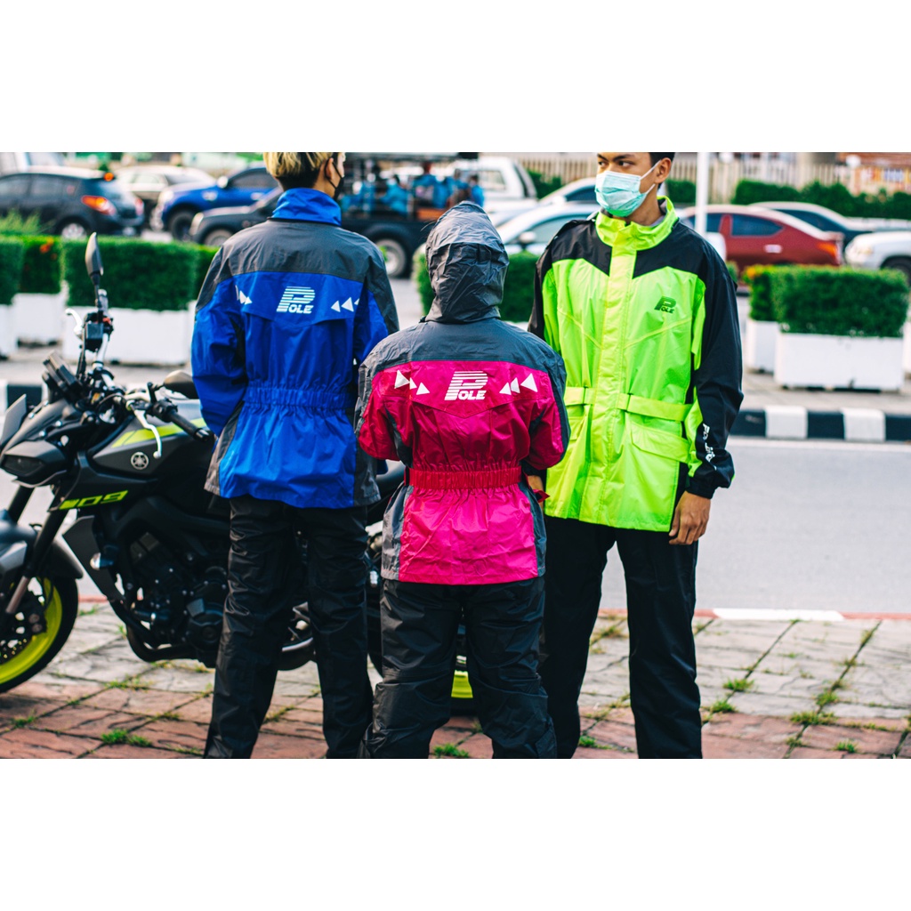 ชุดกันฝนลดราคา Pole AR836 /  GIVI RIDER TECH RAINSUIT 06 RED เสื้อ+กางเกง ไซส์ S-3XL พร้อมส่ง!!