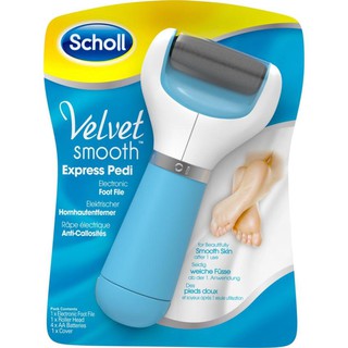 Scholl Footcare Velvet Smooth Express สกอลล์ ชุดดูแลเท้า เครื่องขัดเท้าอัตโนมัติ 1ชิ้น