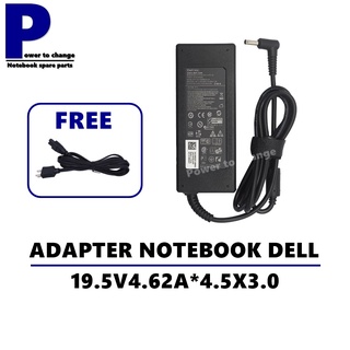 ADAPTER NOTEBOOK DELL 19.5V4.62A*4.5X3.0 / สายชาร์จโน๊ตบุ๊ค เดล + แถมสายไฟ