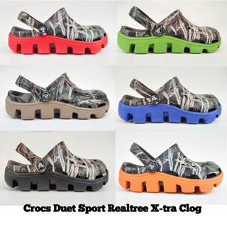 Crocs Duet Sport Realtree X-tra รองเท้าผ้าใบลําลอง สําหรับผู้ชาย และผู้หญิง