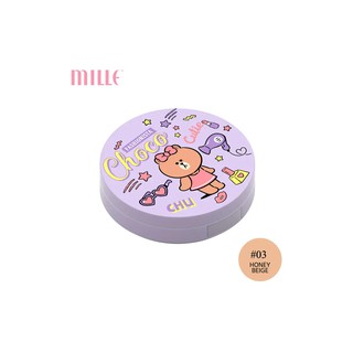 MILLE แป้ง Line Friends Caviar Collagen Pact Powder แป้ง ใบหน้า เครื่องสำอาง ความงาม