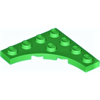 Lego part (ชิ้นส่วนเลโก้) No.35044 Plate, Modified 4 x 4 with 3 x 3 Curved Cutout