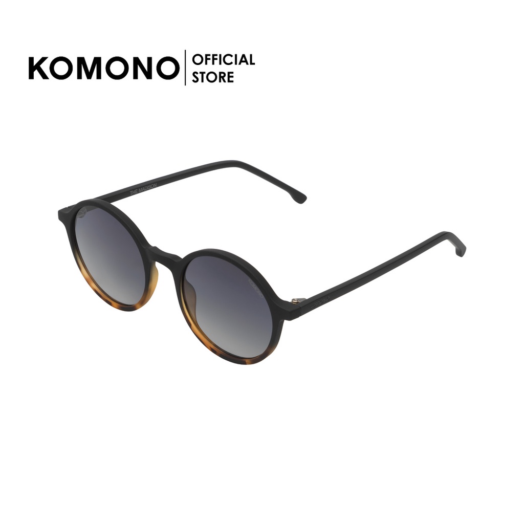 KOMONO Madison Matte Black Tortoise แว่นกันแดดสีดำด้าน