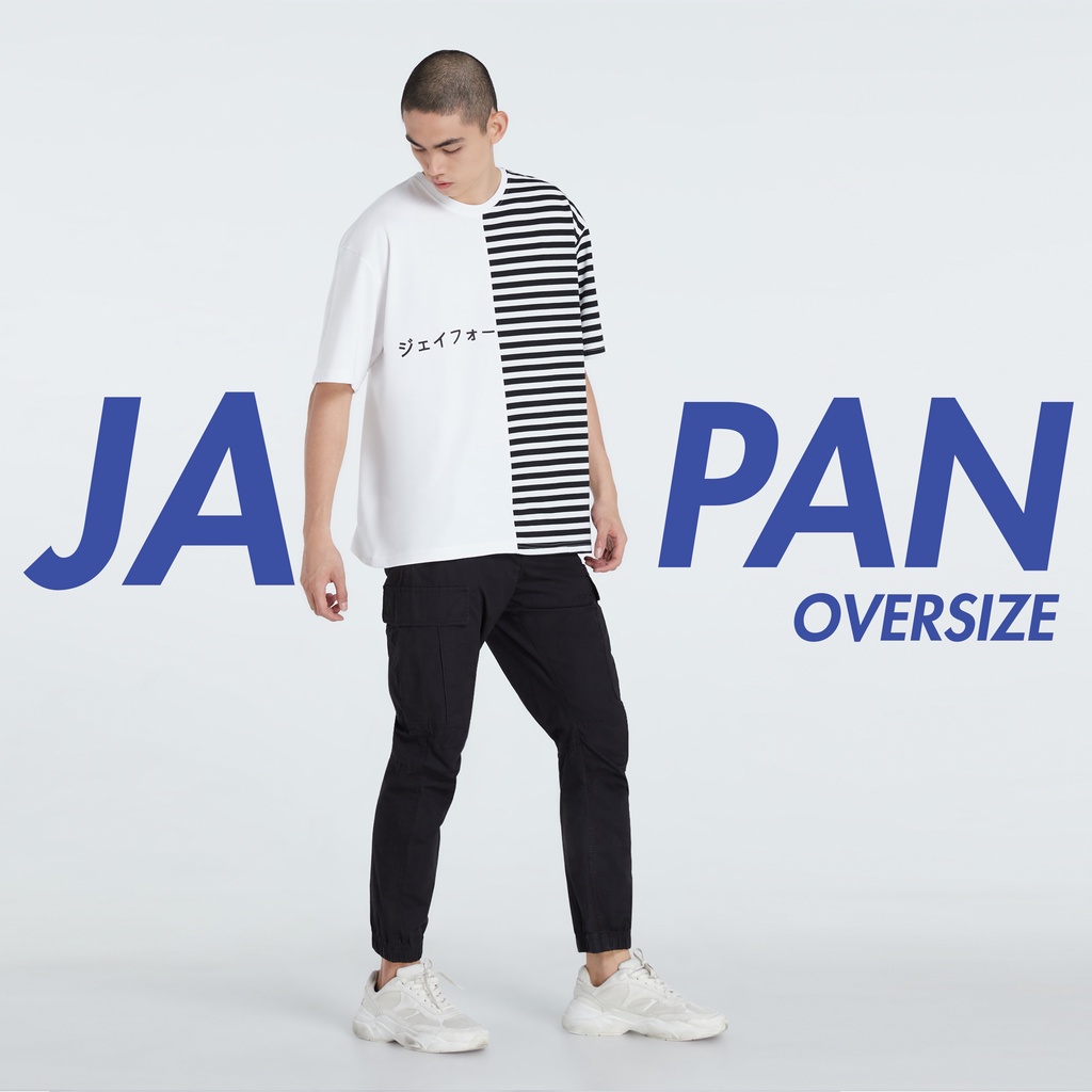 JFOURT OVERSIZE JAPAN ผ้ายับยาก ไม่จำเป็นต้องรีด ผ้าหนามีน้ำหนัก