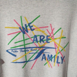 เสื้อยืดมือสอง Vintage Usa  WE ARE FAMILY Size XL.อก25/ยาว29