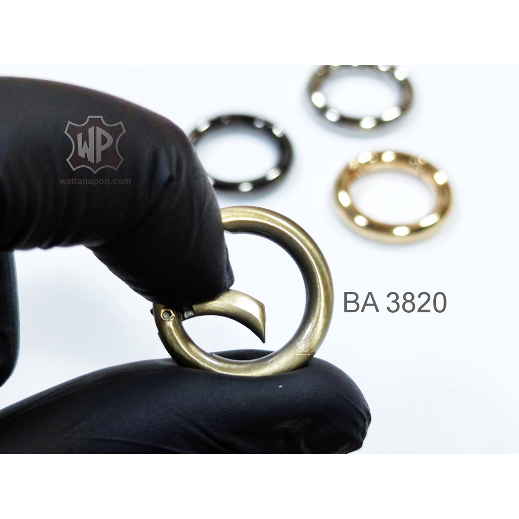 BA 3820 ตะขอกลม ห่วงสปริง 17มม. 1 ชิ้น Gate Spring O-Ring 17 mm. 1 piece