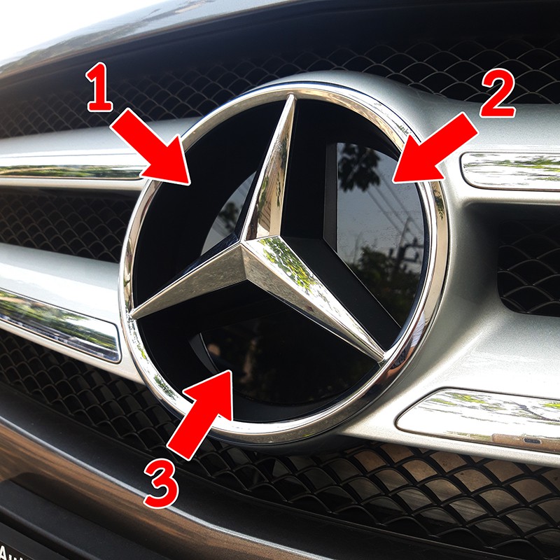แผ่นติด ดาวกระจก Mercedes Benz  A C E class sedan coupe CLA CLS GLC GLE สติ๊กเกอร์ อะครีลิค ตกแต่ง L