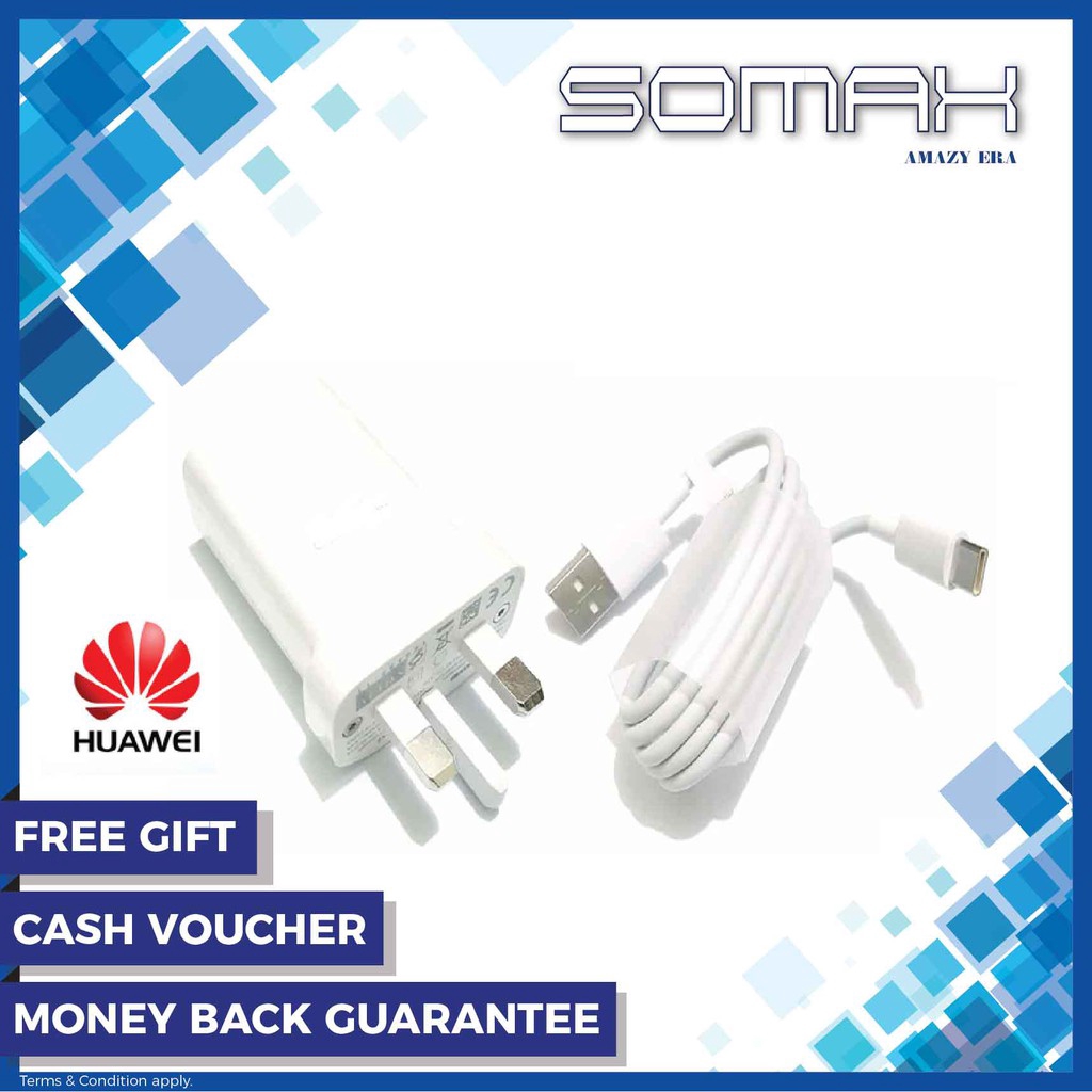 Huawei Quick Charge Adapter + สาย Type-C Data (9.0V/5.0V - 2A)