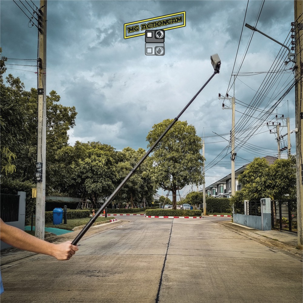 Telesin ไม้เซลฟี่ gopro คาร์บอนไฟเบอร์ สำหรับ Gopro / DJI / Insta 360 ยาว 116 cm Carbon Fiber Stick