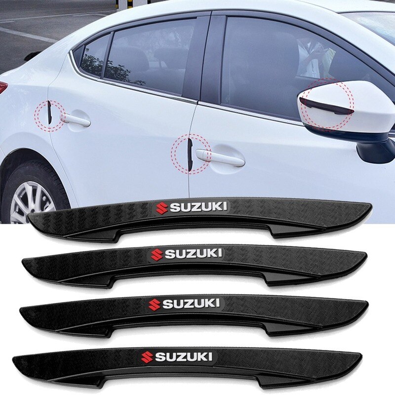 ยางกันกระแทก # แผ่นกันกระแทก​ ประตูรถ 1 ชุด​ 4 อัน 4Pcs Car Door Anti-Collision Strip Rearview Mirro