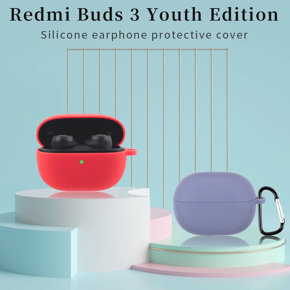 สําหรับ Xiaomi Redmi Buds 3 Lite กรณีซิลิโคนเหลวหูฟังสําหรับ Redmi Buds3 Lite/Redmi Buds 3 Youth Edi
