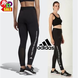 ADIDAS - ใหม่ กางเกงใส่ออกกำลังกายรัดรูปแทรกผ้าตาข่าย เอวสูง ADIDAS SPORT ID MESH TIGHTS DU0240