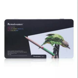 Renaissance เรนาซองซ์ สีไม้เกรดอาร์ตทิส 72 สี กล่องเหล็ก