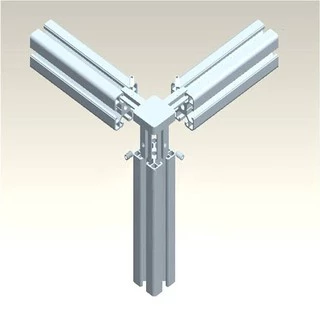 ข้อต่ออลูมิเนียมโปรไฟล์ 3ทาง 90 องศา Shape 3 - Way 90° Inside Corner Bracket Connector.