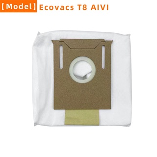 สำหรับ ecovacs deebot ozmo T8 aivi max N10 plus เครื่องดูดฝุ่นหุ่นยนต์ความจุสูงรั่วซึมถุงเก็บฝุ่นอุปกรณ์เสริมอะไหล่ชุด