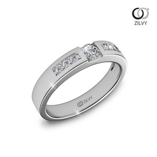 Zilvy - แหวนชายเพชรน้ำร้อย 0.32 กะรัต (BR152)