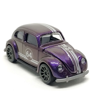 Majorette Volkswagen Beetle Vintage - no.64 - Dark Purple Color /Wheels RT5UB /scale 1/64 (3 inches) no Package