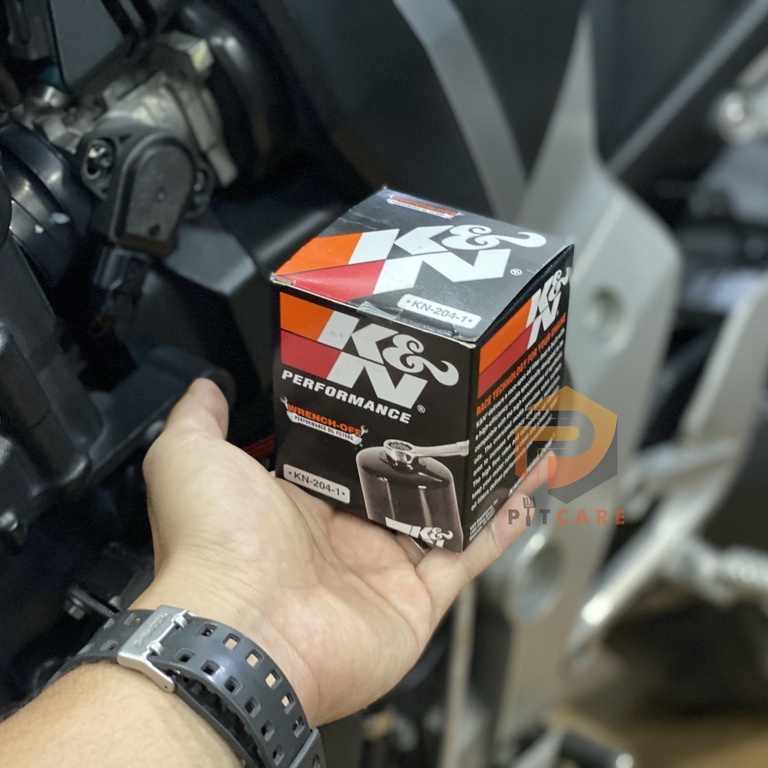 กรองน้ํามันเครื่อง K&N KN-204-1 สําหรับ YAMAHA, HONDA รถกระจัดขนาดใหญ่