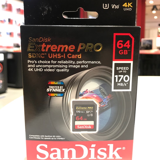 Sandisk Extreme Pro Microsdxc 64gb A2 Sdsqxcy 064g Gn6ma ความเร็วสูงสุด อ่าน 170mbs เขียน 5625