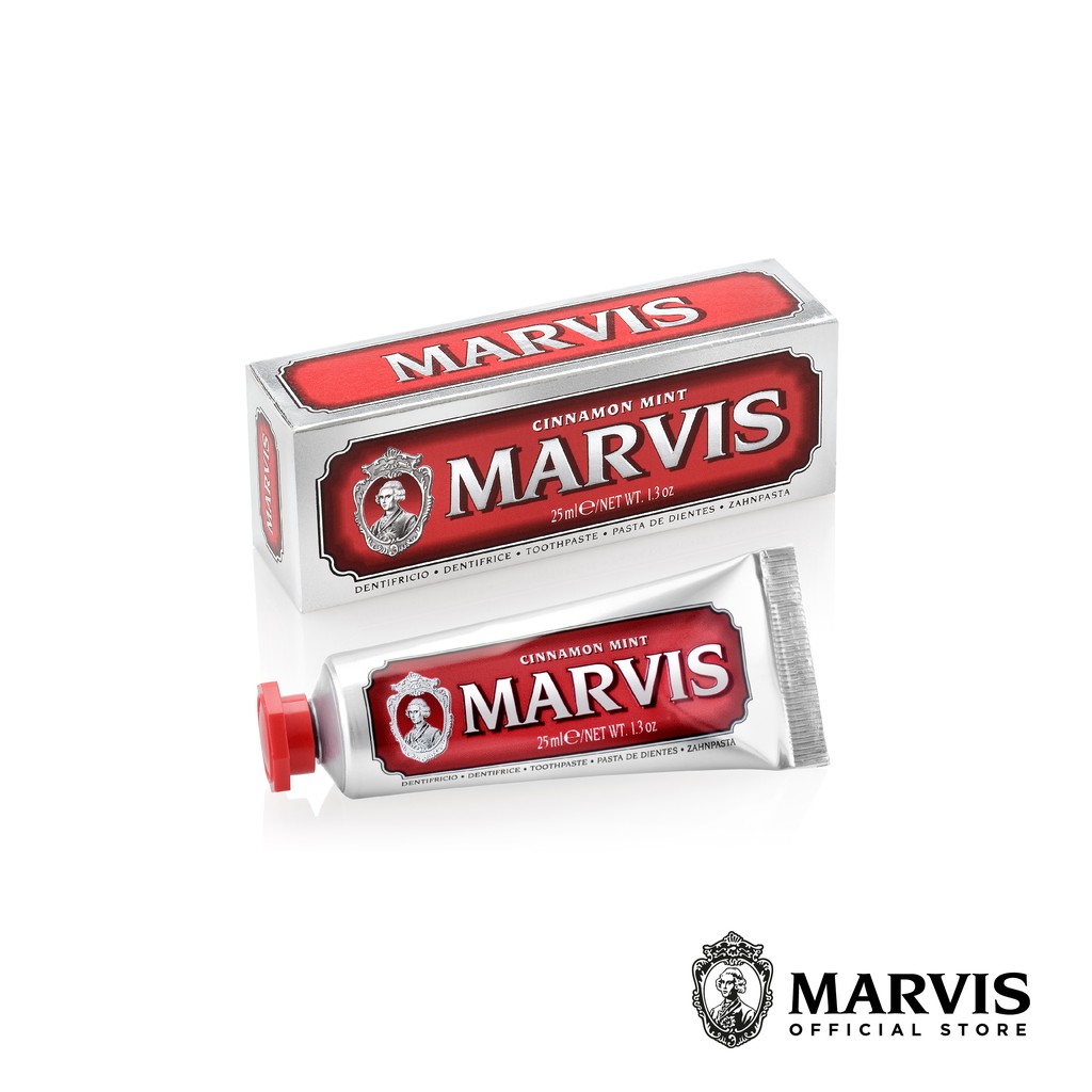 Marvis ยาสีฟันมาร์วิสชินนาม่อน มินต์ / Marvis Cinnamon Mint 25 ml.
