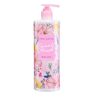 โลชั่นน้ำหอม คิวท์เพลสCute Press Sweet Musk Body Lotion ขวดปั๊ม 490 Ml