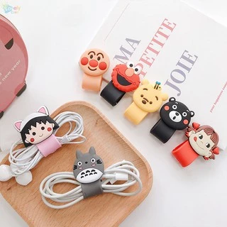 Fast Ship การ์ตูนสายไฟตัวป้องกันสายเคเบิลสายเคเบิล Organizer Charger Protector Cable Winder สําหรับสายชาร์จ/สายหูฟัง