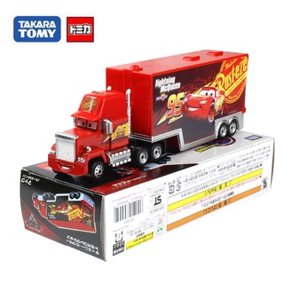 ของเล่นเด็ก Tomica Cars McQueen รถแข่งของเล่น รถพ่วง Uncle Mai บรรจุกล่องสี Takara Tomy