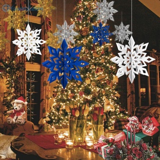 SWTDRM- ~6pcs Snowflake Pendant Christmas Ceiling Decoration For Decorating Houses-【Sweetdream】