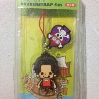 เอช Ace JAPAN Onepiece Rubber strap พวงกุญแจ โมเดล วันพีช One piece Banpresto การ์ตูน อนิเมะ มังงะ Anime Cartoon