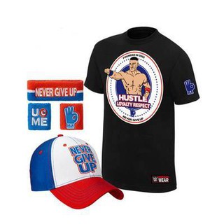 John Cena Red White Blue Never Give Up Package