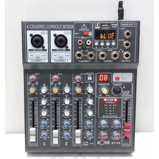 มิกเซอร์ 4 ช่อง มิกเซอร์ KT-P4 (A-One) Mixer 4 CH USB ฺBLUETOOTH