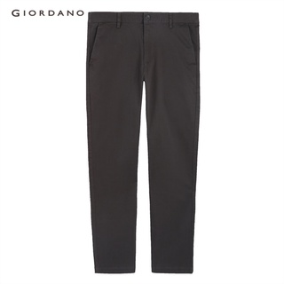 GIORDANO กางเกงขายาว ผู้ชาย - Mens Slim Tapered Khakis 01111047