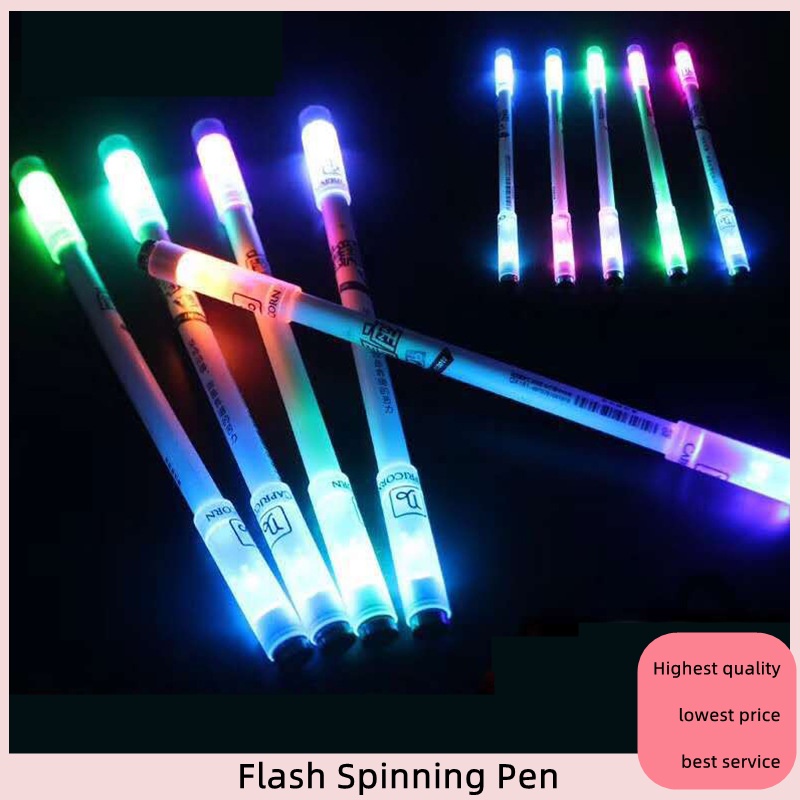 🔥พร้อมส่ง🔥 ปากกาควง Spinning Pen with Light ปากกาควงของแท้มีไฟ Light Balance Pen ของขวัญนักเรียน ปากกามีไฟ