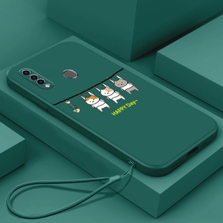 เคสโทรศัพท์มือถือ ซิลิโคนนิ่ม ป้องกัน กันชน ลายแมว สําหรับ OPPO A31 2020 LSMM01